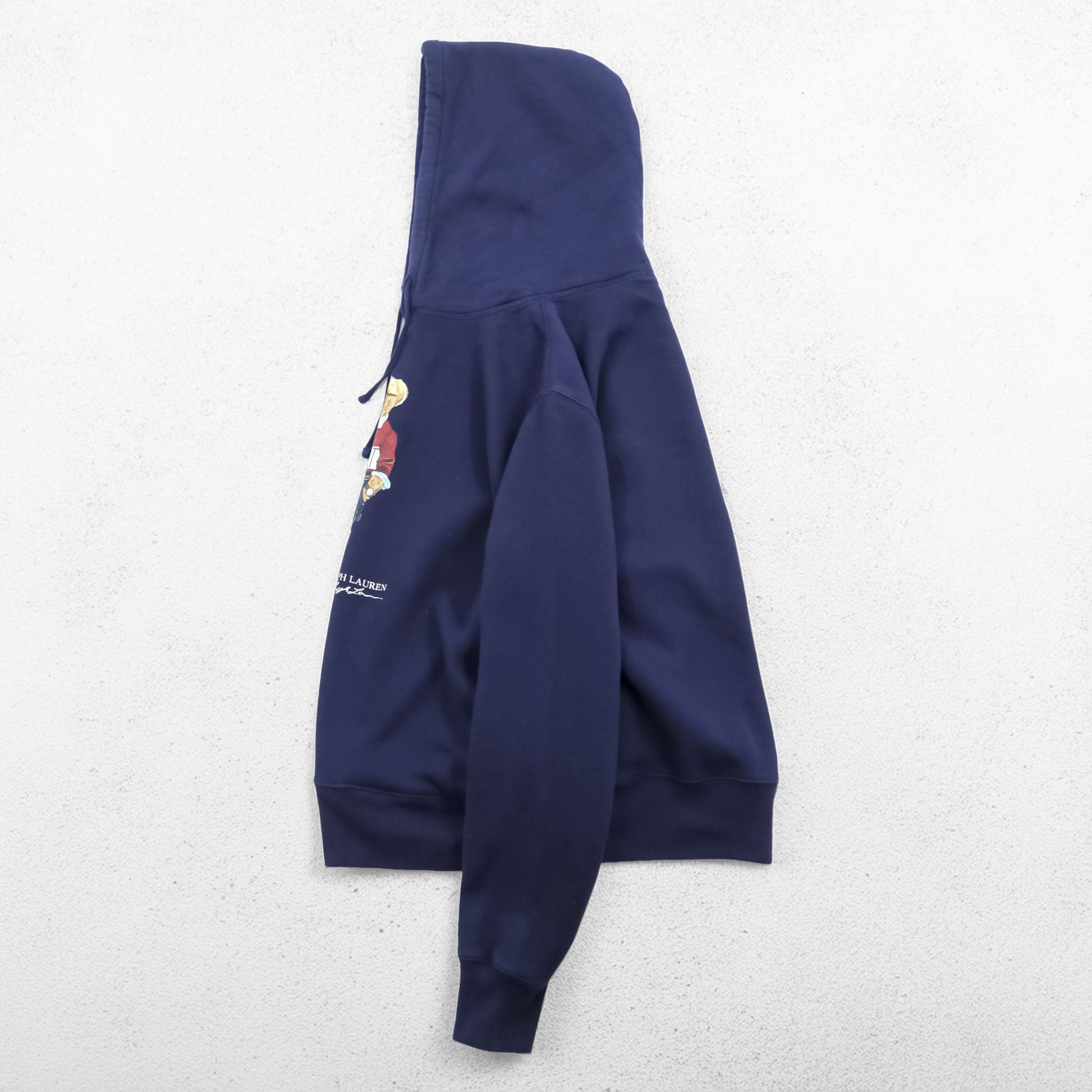 Polo Ralph Lauren ポロベア プルオーバー パーカー M ネイビー サイドポケット コットン