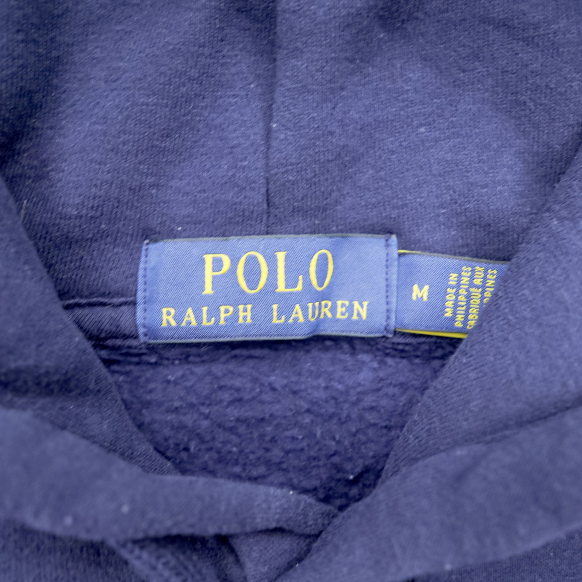 Polo Ralph Lauren ポロベア プルオーバー パーカー M ネイビー サイドポケット コットン