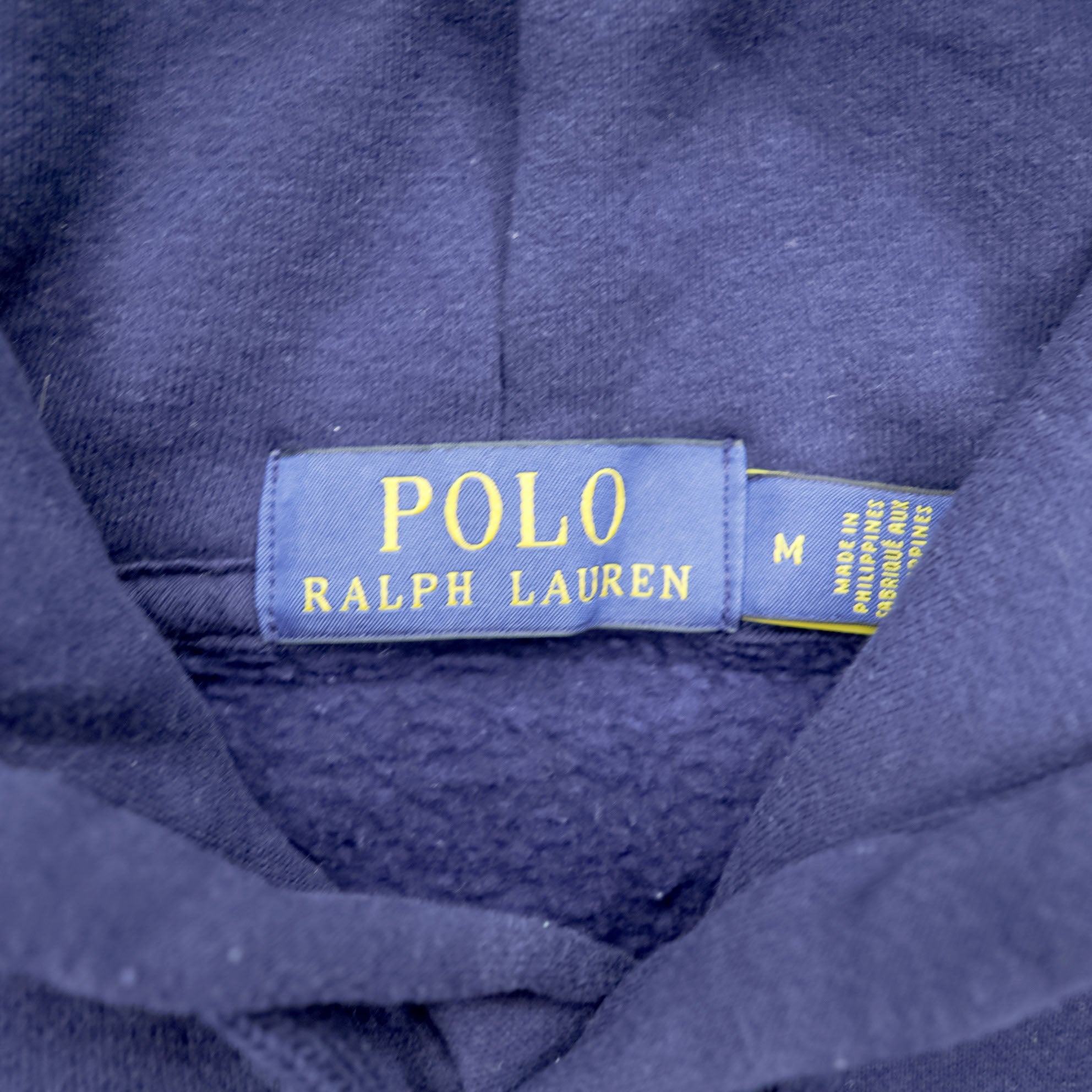 Polo Ralph Lauren ポロベア プルオーバー パーカー M ネイビー サイドポケット コットン