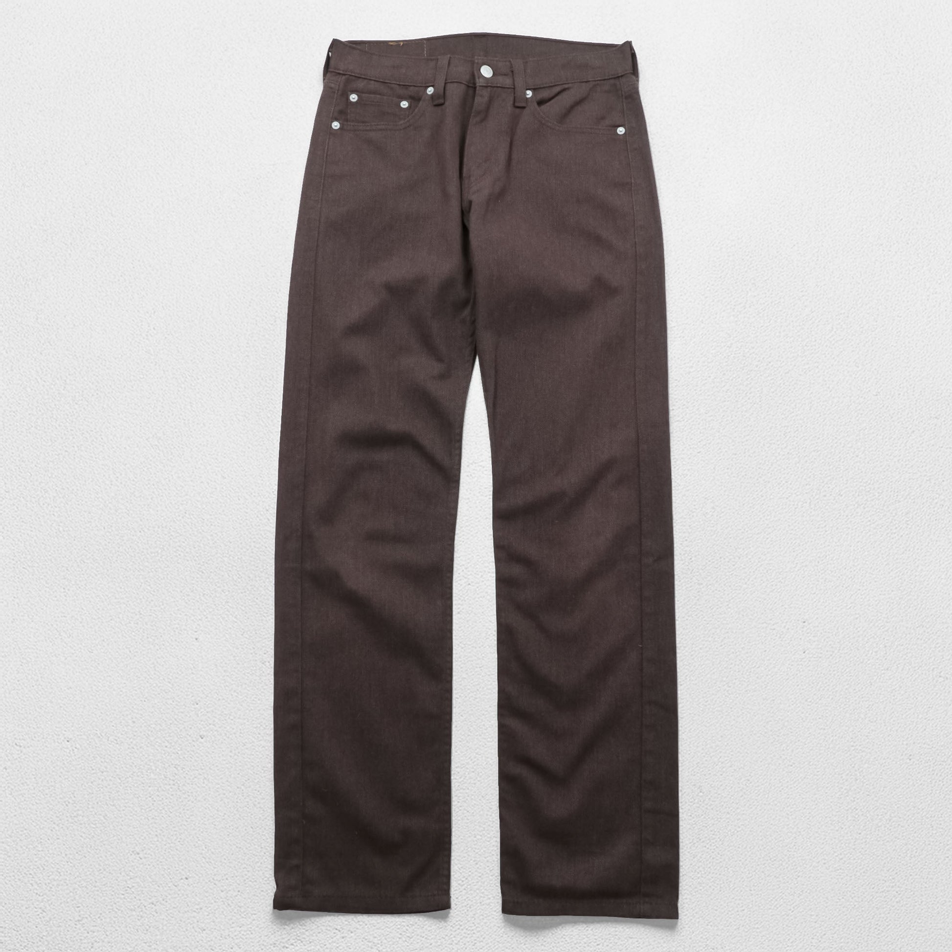 Levi's 505 デニムパンツ ジーンズ S ダークブラウン ストレッチ レギュラーフィット 00505-2241