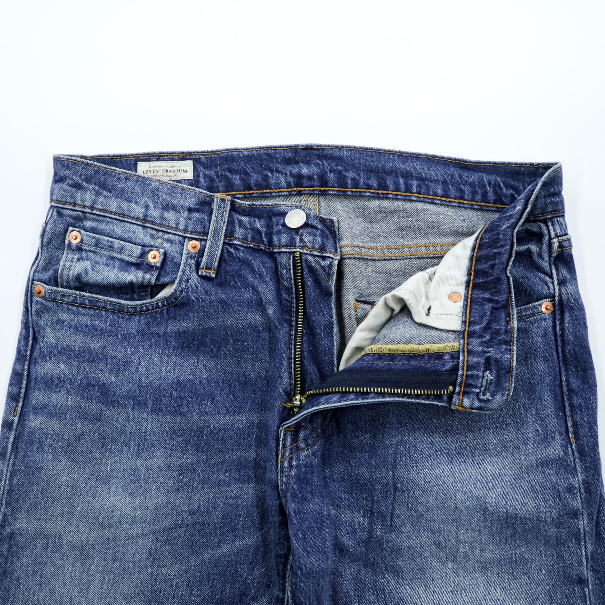 Levi's HI-BALL ビッグE デニムパンツ ジーンズ M ストレッチ インディゴブルー ROLL MEN JEANS 57783-0025