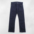 Polo Ralph Lauren デニムパンツ ジーンズ M ストレッチ インディゴ ネイビー 濃紺 スリム ストレート レザーパッチ THE VARICK SLIM STRAIGHT