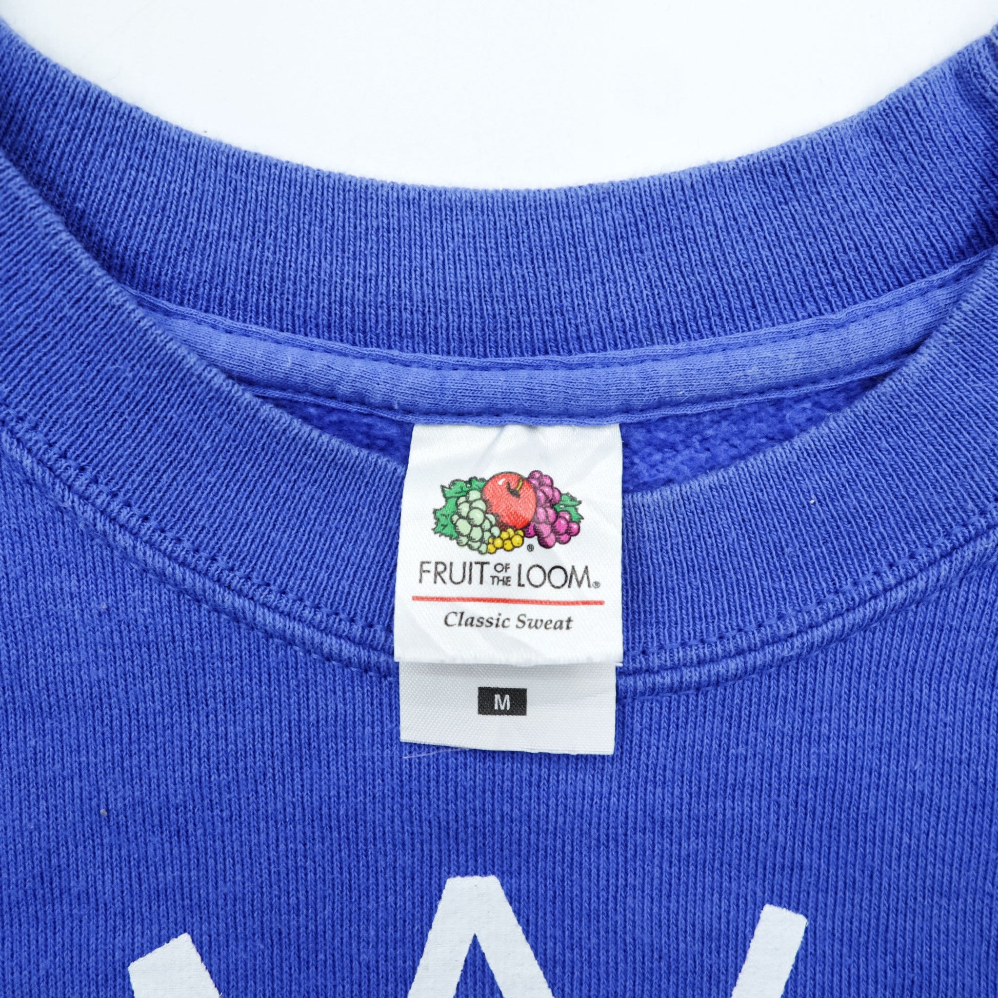 FRUIT OF THE LOOM スウェット トレーナー M ブルー ヨーロッパライン AMALFI ITALIA アンカー モロッコ製