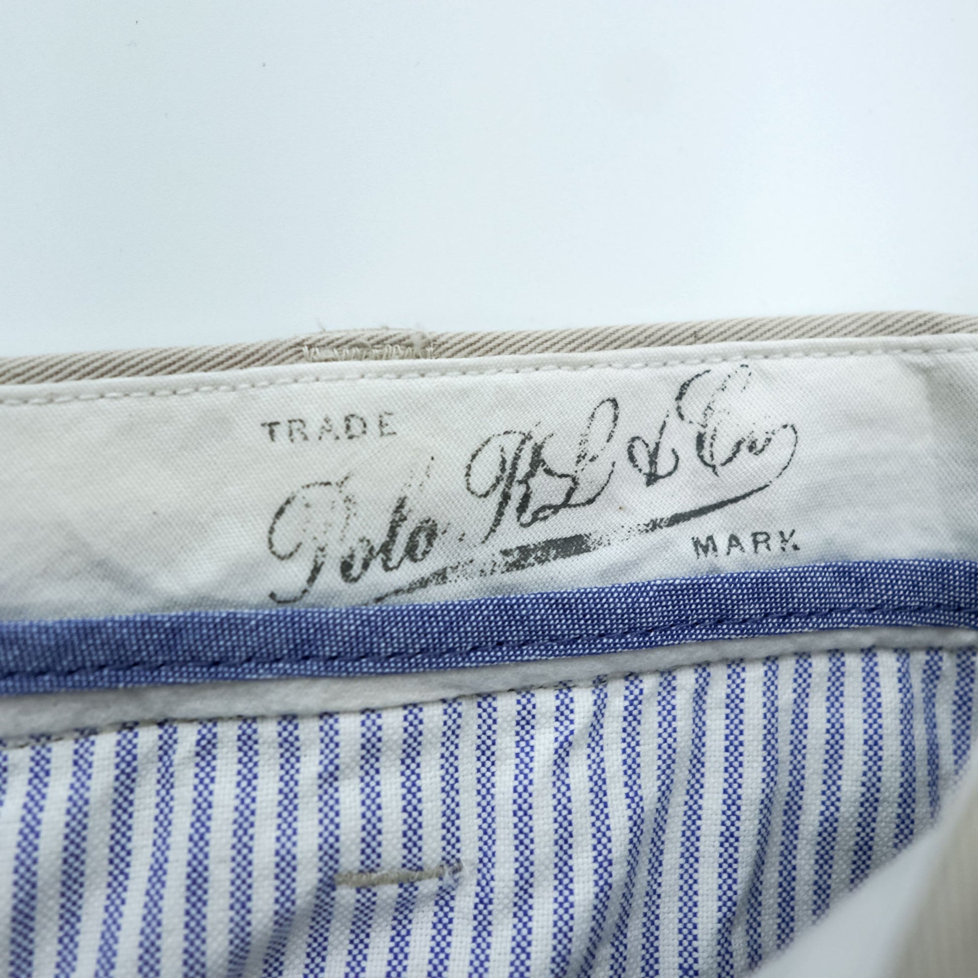 Polo Ralph Lauren ポロチノ CLASSIC FIT 2タック チノパンツ ワークパンツ L ベージュ