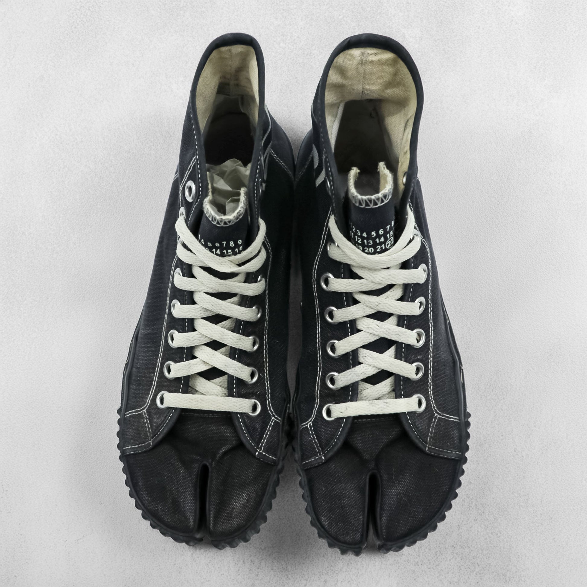 Maison Margiela タビ キャンバス ハイ 足袋 ハイカットスニーカー 26cm ブラック 22 S37WS0577