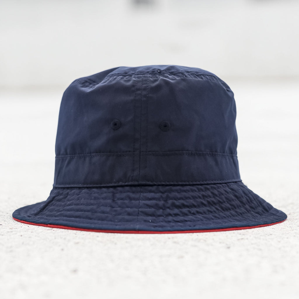Polo Ralph Lauren リバーシブル カラーブロックド バケットハット メッシュポケット バンジーコード