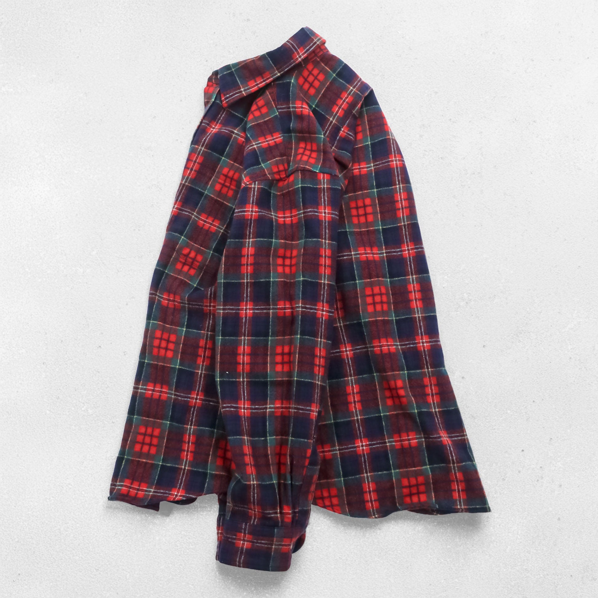 PENDLETON フランネルシャツ 長袖 ウールシャツ M チェック レッド 胸ポケット VIRGIN WOOL