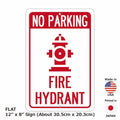 【Insegna rettangolare】Divieto di parcheggio per idrante antincendio/Insegna originale americana (circa 20x30 cm)