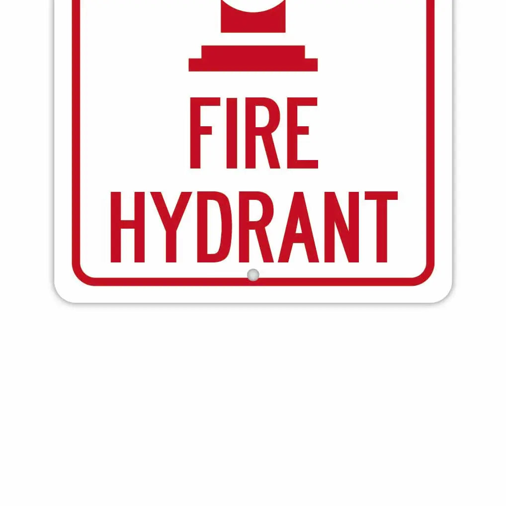 【Insegna rettangolare】Divieto di parcheggio per idrante antincendio/Insegna originale americana (circa 20x30 cm)