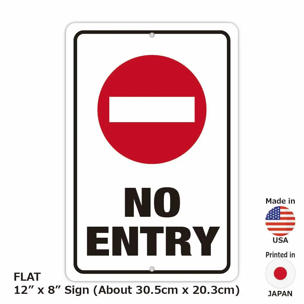 【Targhetta rettangolare】Vietato l'ingresso/Targhetta originale made in USA (circa 20x30 cm)