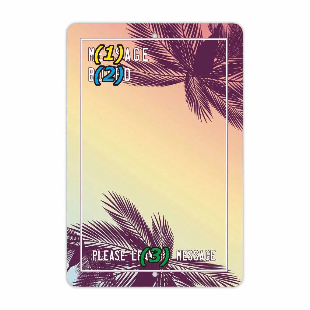 【Insegna rettangolare】Bacheca - Palme / Insegna originale americana (circa 20x30 cm)