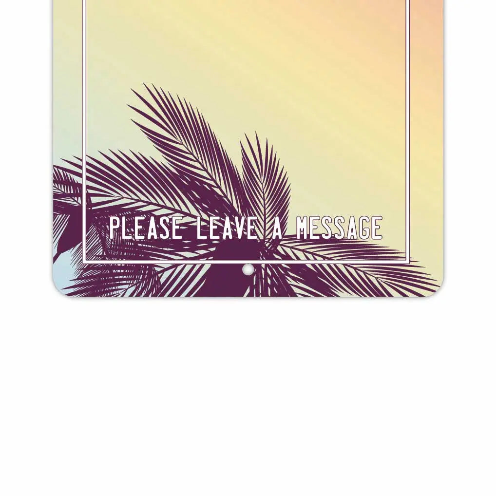 【Insegna rettangolare】Bacheca - Palme / Insegna originale americana (circa 20x30 cm)