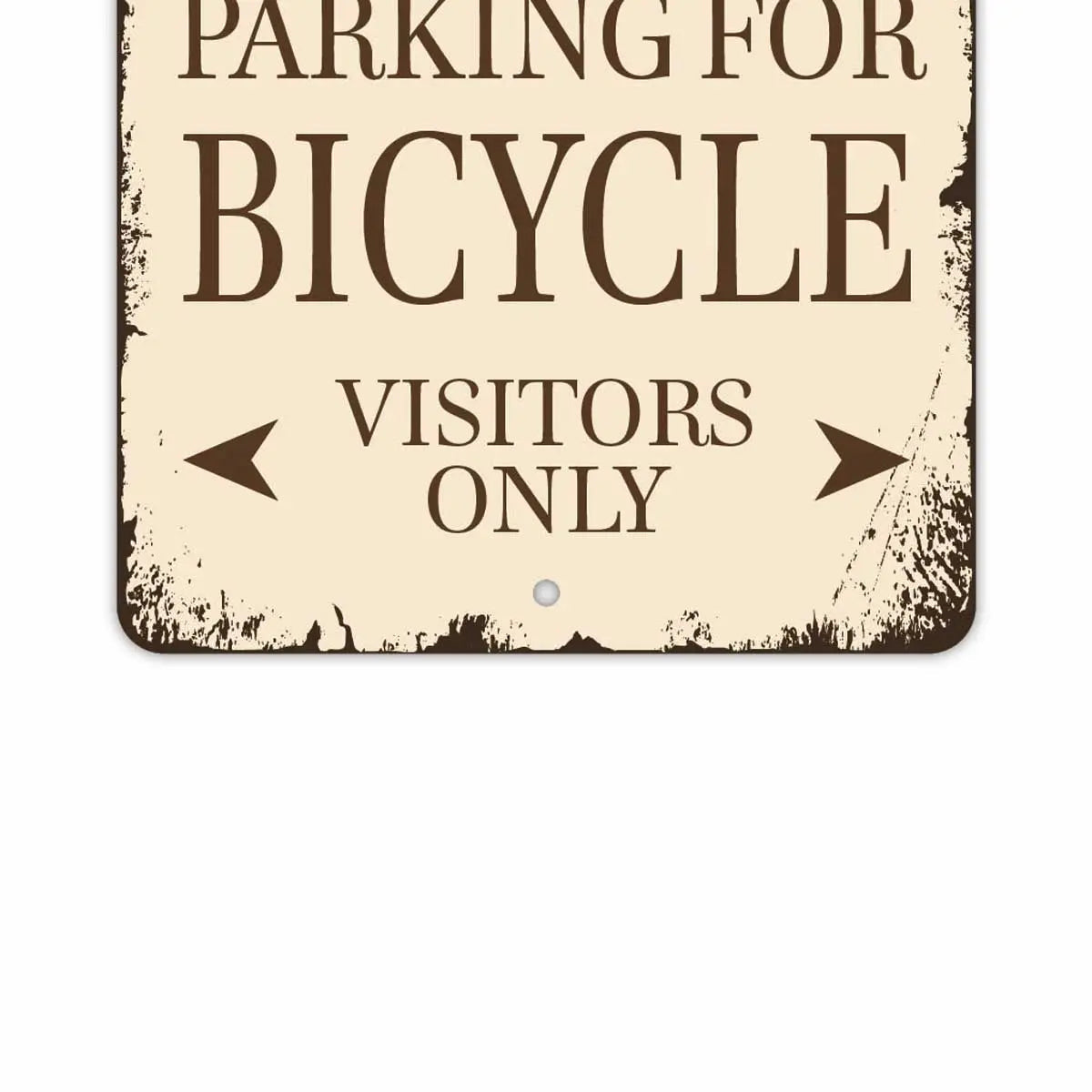 [Cartello rettangolare] Classica insegna parcheggio bici/Cartello originale americano (circa 20x30 cm)
