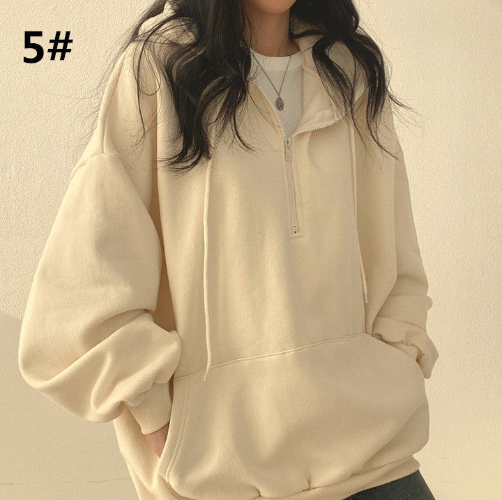 Felpa con cappuccio da donna, autunnale/invernale, pullover, top, con cappuccio, casual, oversize, molto popolare su Instagram