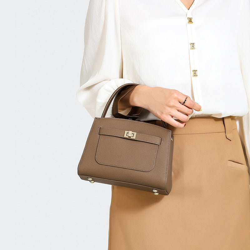 Nuova borsa a tracolla/borsa a mano in vera pelle, elegante, da donna, alla moda