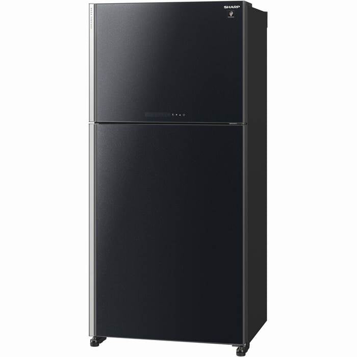 シャープ 600L 冷蔵庫 大型 SJ-60H-B (冷蔵庫422L+冷凍庫178L) 右開き ブラック