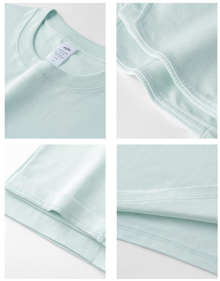T-shirt da uomo a maniche corte oversize in cotone 100% da 230g, con stampa, stile streetwear, top primavera-estate, disponibile in 10 colori