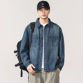 Camicia di jeans unisex da uomo, stile streetwear, capospalla, primavera autunno, nuova collezione 2025★ Sconto 10% ancora per 5 giorni!