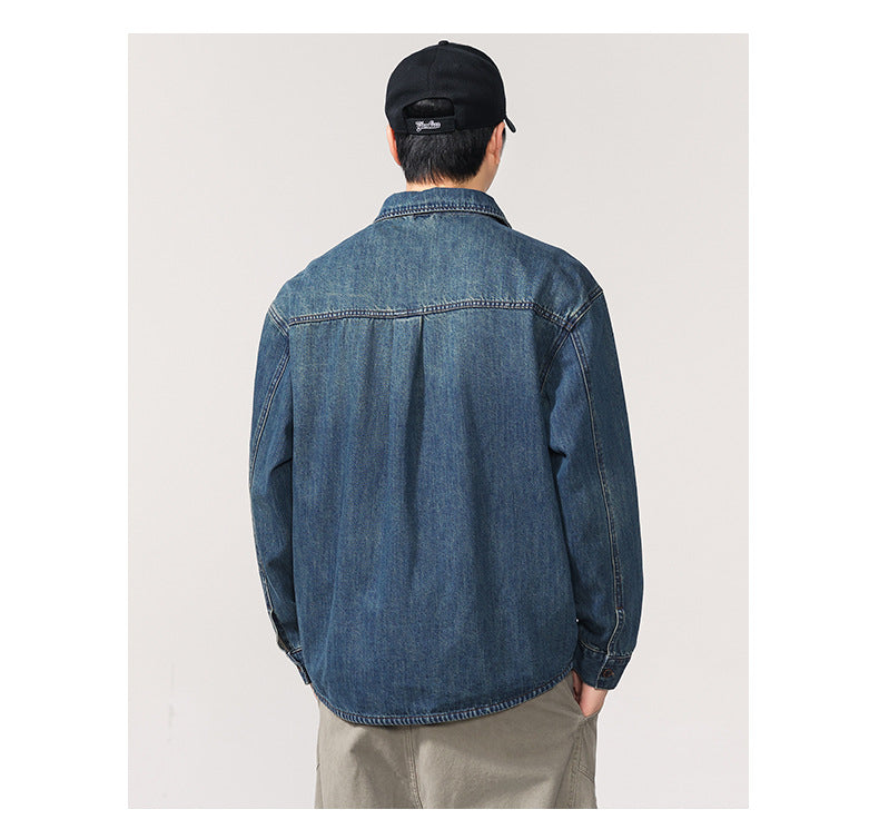 Camicia di jeans unisex da uomo, stile streetwear, capospalla, primavera autunno, nuova collezione 2025★ Sconto 10% ancora per 5 giorni!