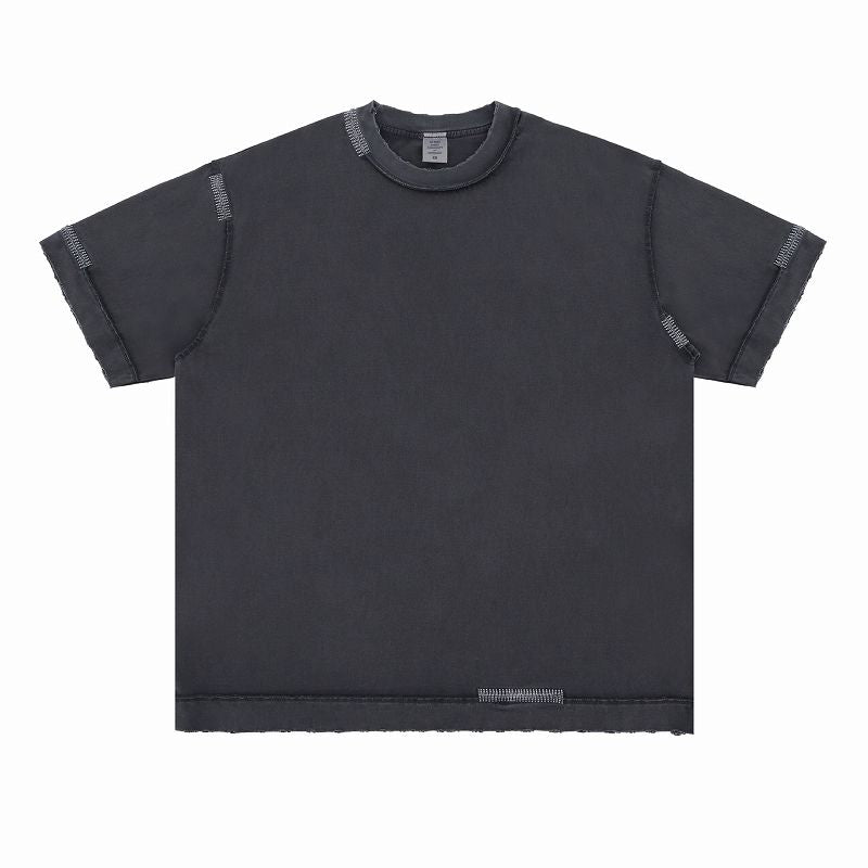 メンズ ビンテージ風 半袖 Tシャツ 男女兼用 ストリート系 トップス 春秋 2025新作★