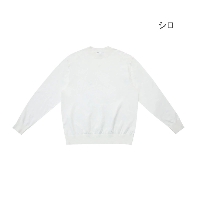 Maglione girocollo unisex a tinta unita a maniche lunghe, stile streetwear, top autunnale e invernale 2025, nuova collezione★Disponibile in 3 colori