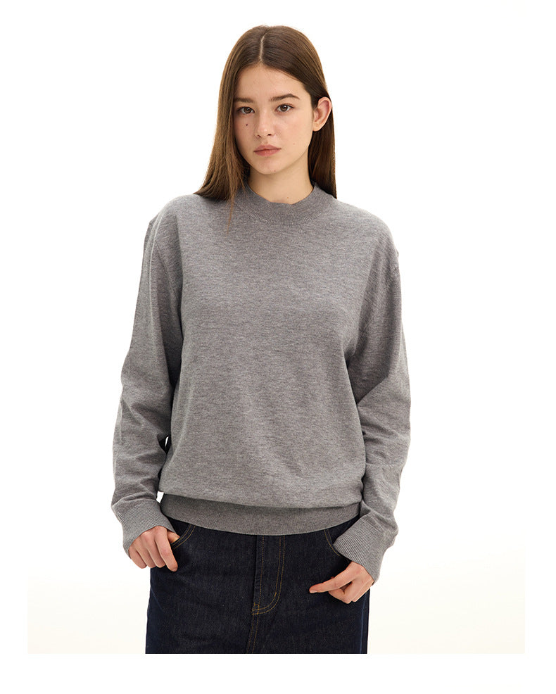 Maglione unisex in maglia a collo alto con mezza zip e texture a rete, nuova collezione autunno/inverno, disponibile in 3 colori