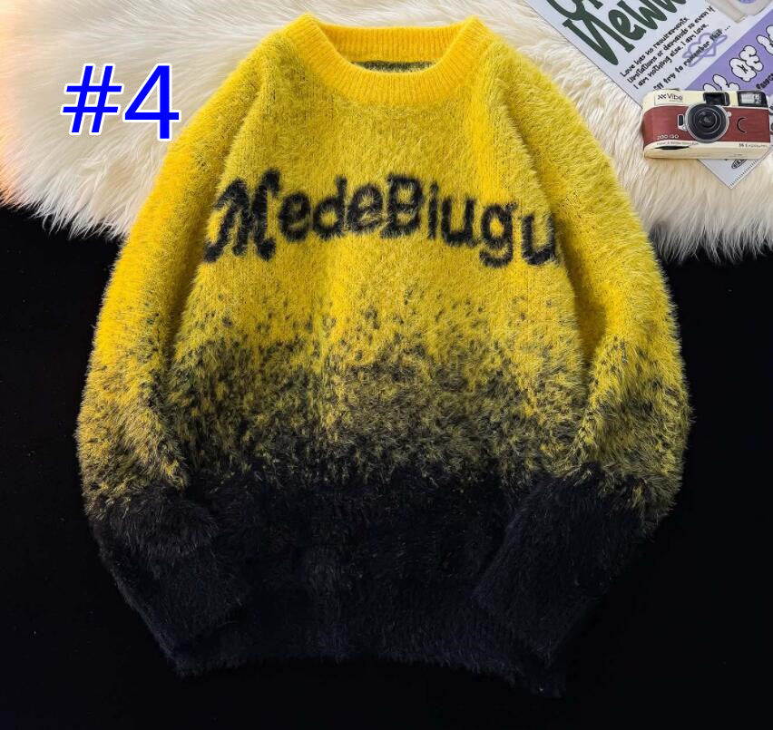 Maglione girocollo da uomo per autunno/inverno, stile retrò