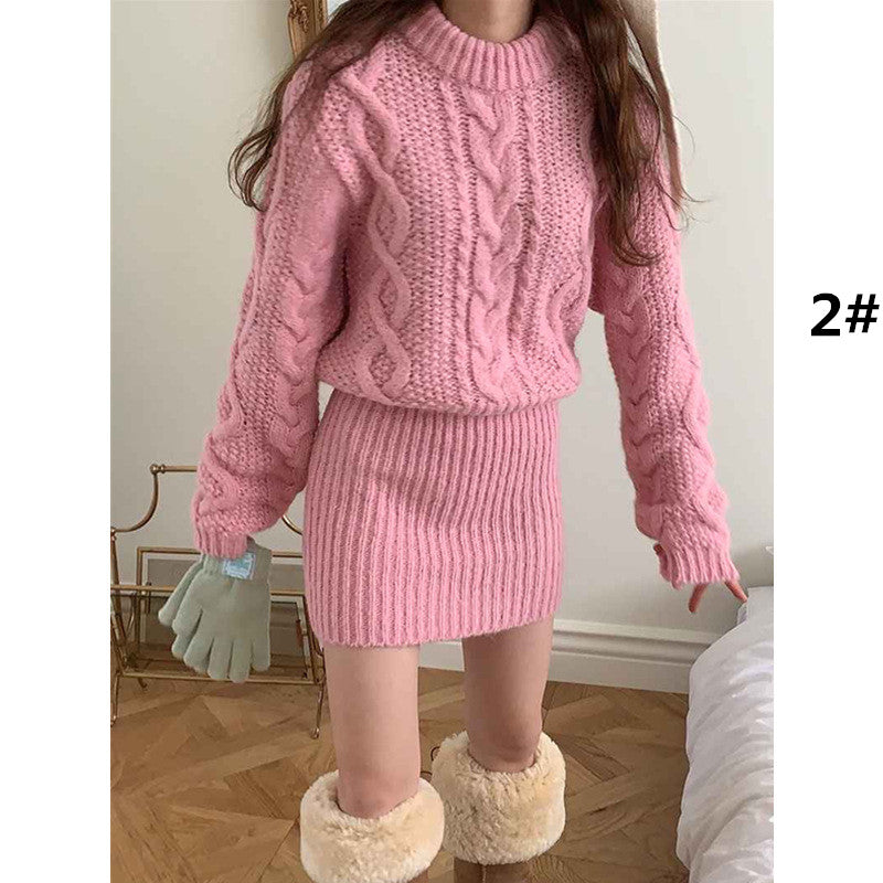Abito in maglia, abito, maglieria, tunica, maniche lunghe, autunno e inverno, casual, abito in maglia