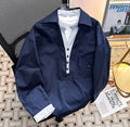 Top autunno/inverno da uomo, camicia casual, capo spalla stratificato. Sconto del 12% ancora per 3 giorni!