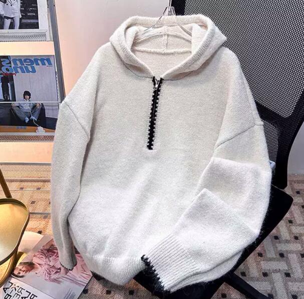 秋冬トップス メンズ ニット セーター パーカー ジップアップ  12%OFF中あと2日！