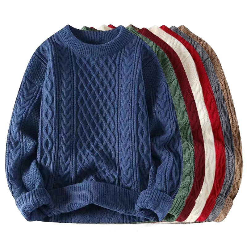Maglione unisex a maniche lunghe tinta unita da uomo, stile streetwear, top autunno/inverno 2025 nuove collezioni★8 colori disponibili