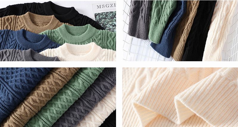 Maglione unisex a maniche lunghe tinta unita da uomo, stile streetwear, top autunno/inverno 2025 nuove collezioni★8 colori disponibili