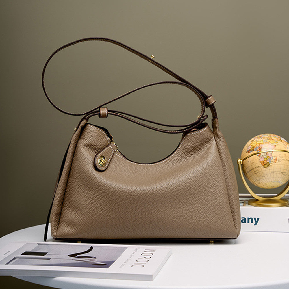 Borsa in vera pelle nuova collezione 2026, a tracolla, a mano, a bandoliera, a spalla, da donna, elegante