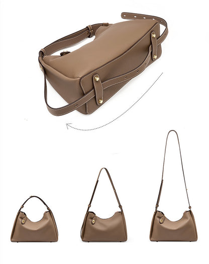 Borsa in vera pelle nuova collezione 2026, a tracolla, a mano, a bandoliera, a spalla, da donna, elegante