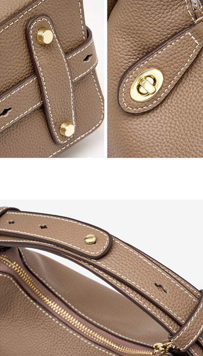 Borsa in vera pelle nuova collezione 2026, a tracolla, a mano, a bandoliera, a spalla, da donna, elegante