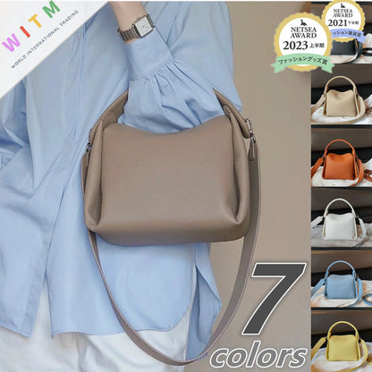 Novità 2026 Borsa a tracolla in vera pelle, borsa a mano, borsa 2WAY, da portare a spalla o a tracolla, da donna, elegante.