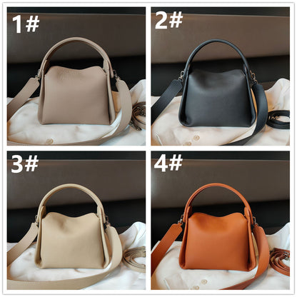 Novità 2026 Borsa a tracolla in vera pelle, borsa a mano, borsa 2WAY, da portare a spalla o a tracolla, da donna, elegante.