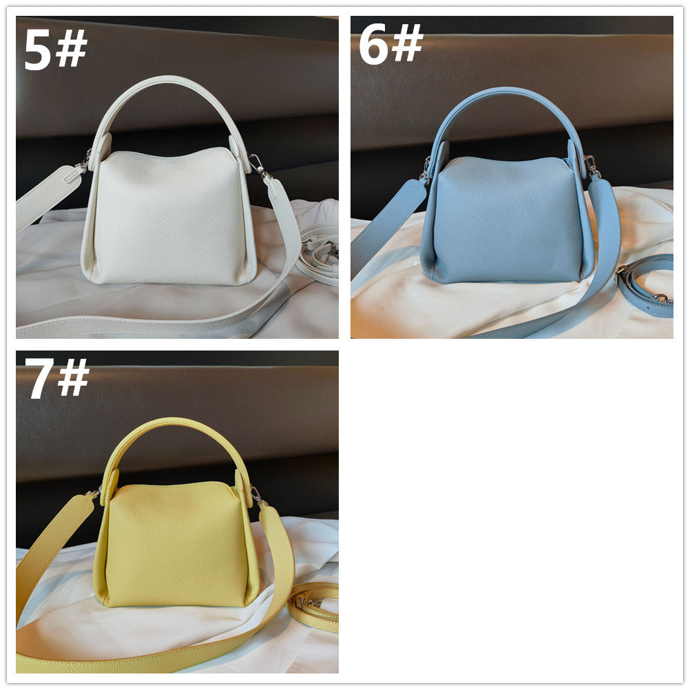 Novità 2026 Borsa a tracolla in vera pelle, borsa a mano, borsa 2WAY, da portare a spalla o a tracolla, da donna, elegante.