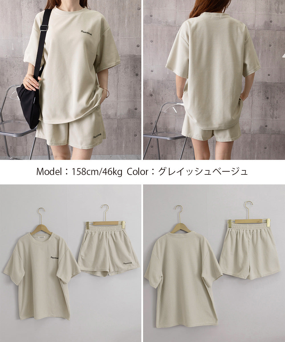 半袖tシャツ ショートパンツセットアップ
