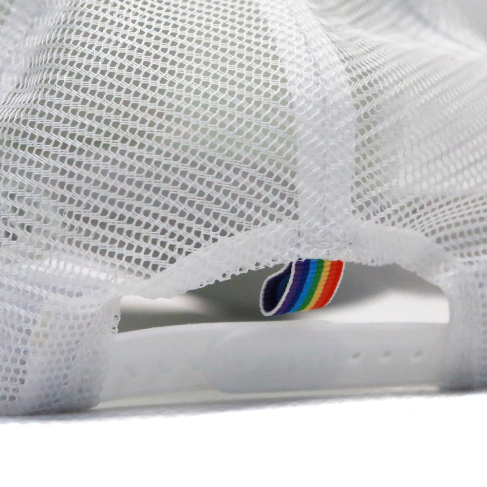 CIRCLE LOGO MESH CAP / BIANCO