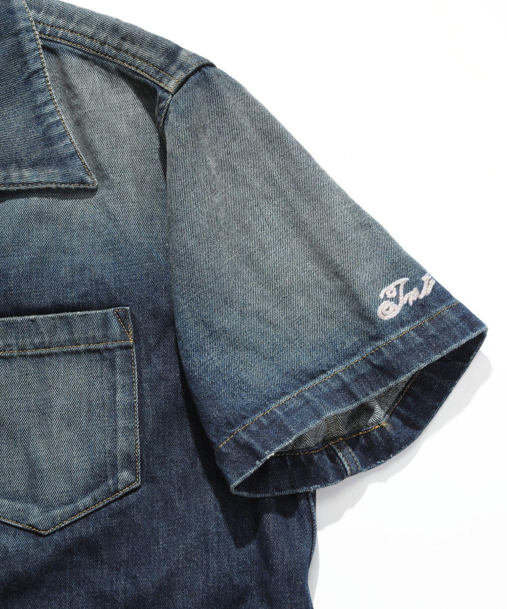 10oz DENIM SHORT SLEEVE SHIRTS（REGULAR FIT）