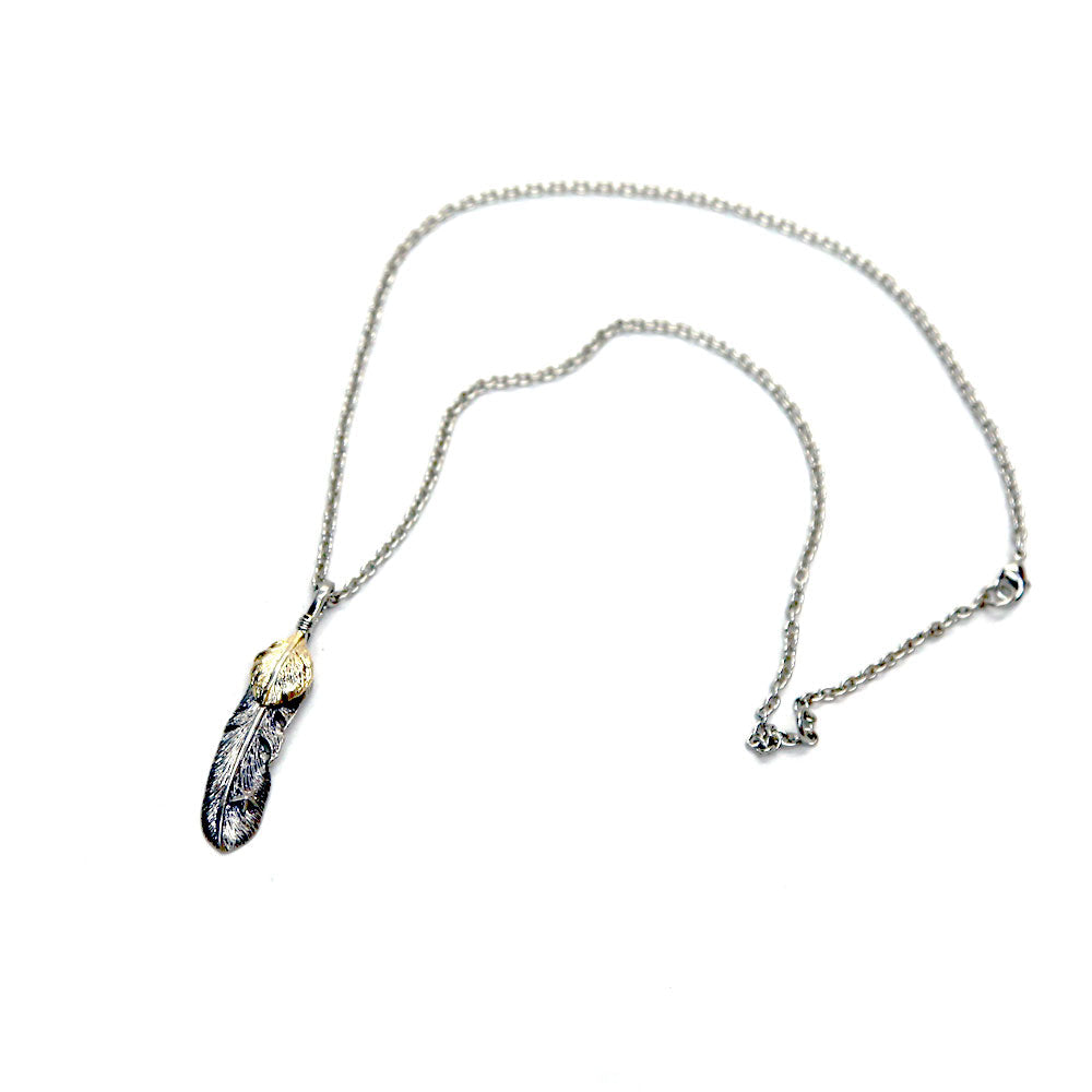 DOUBLE FEATHER TOP (MEDIO) / ARGENTO