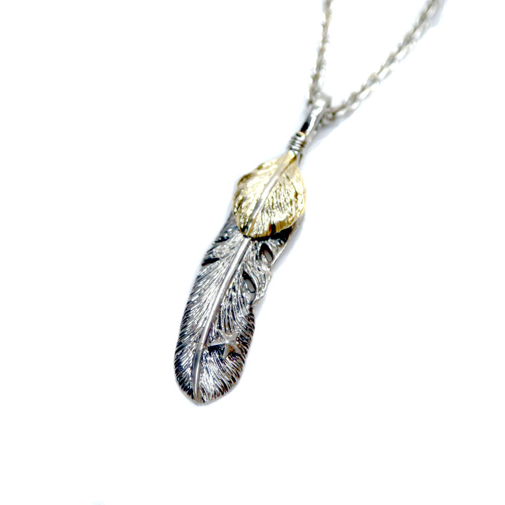 DOUBLE FEATHER TOP (MEDIO) / ARGENTO