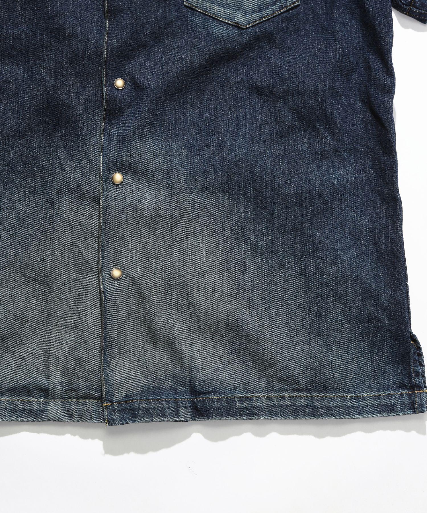 10oz DENIM SHORT SLEEVE SHIRTS（REGULAR FIT）