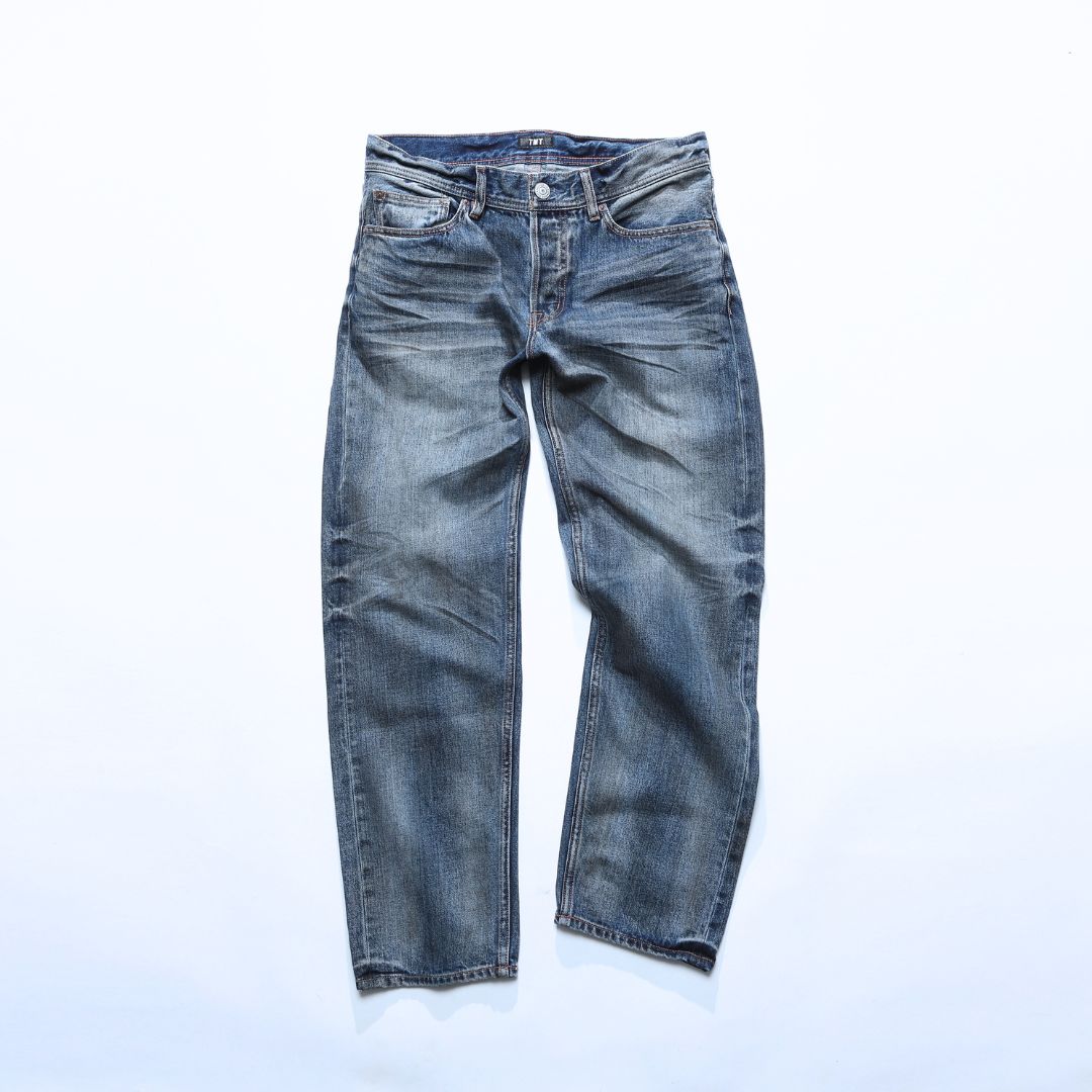 JEANS 5 TASCHE DRITTI IN DENIM MORBIDO 12 once/INDIGO CHIARO