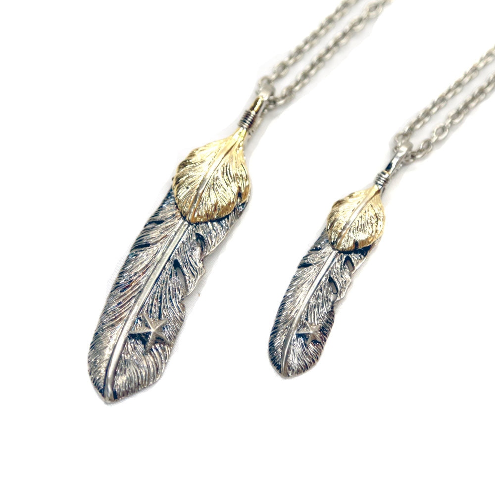 DOUBLE FEATHER TOP (MEDIO) / ARGENTO