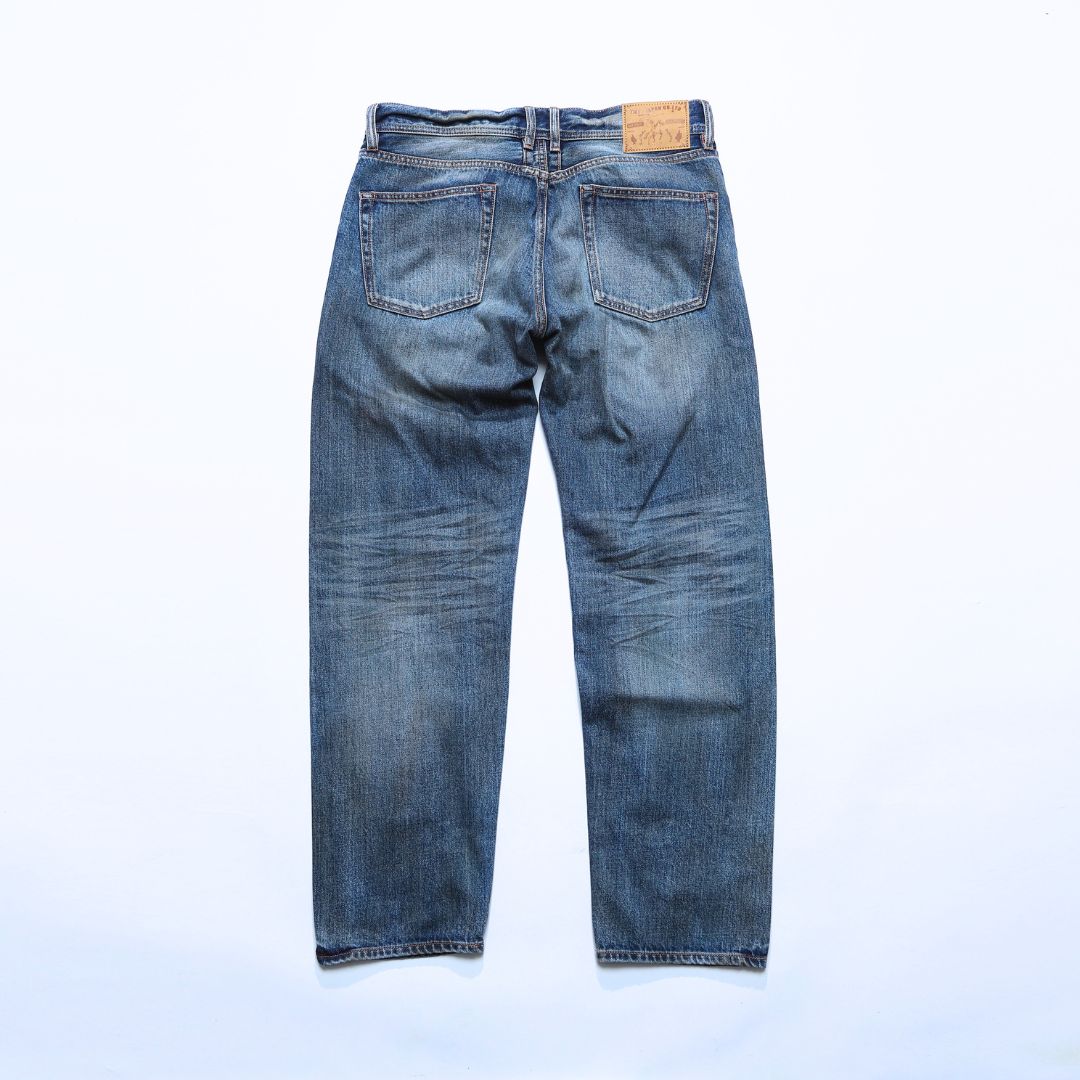 JEANS 5 TASCHE DRITTI IN DENIM MORBIDO 12 once/INDIGO CHIARO