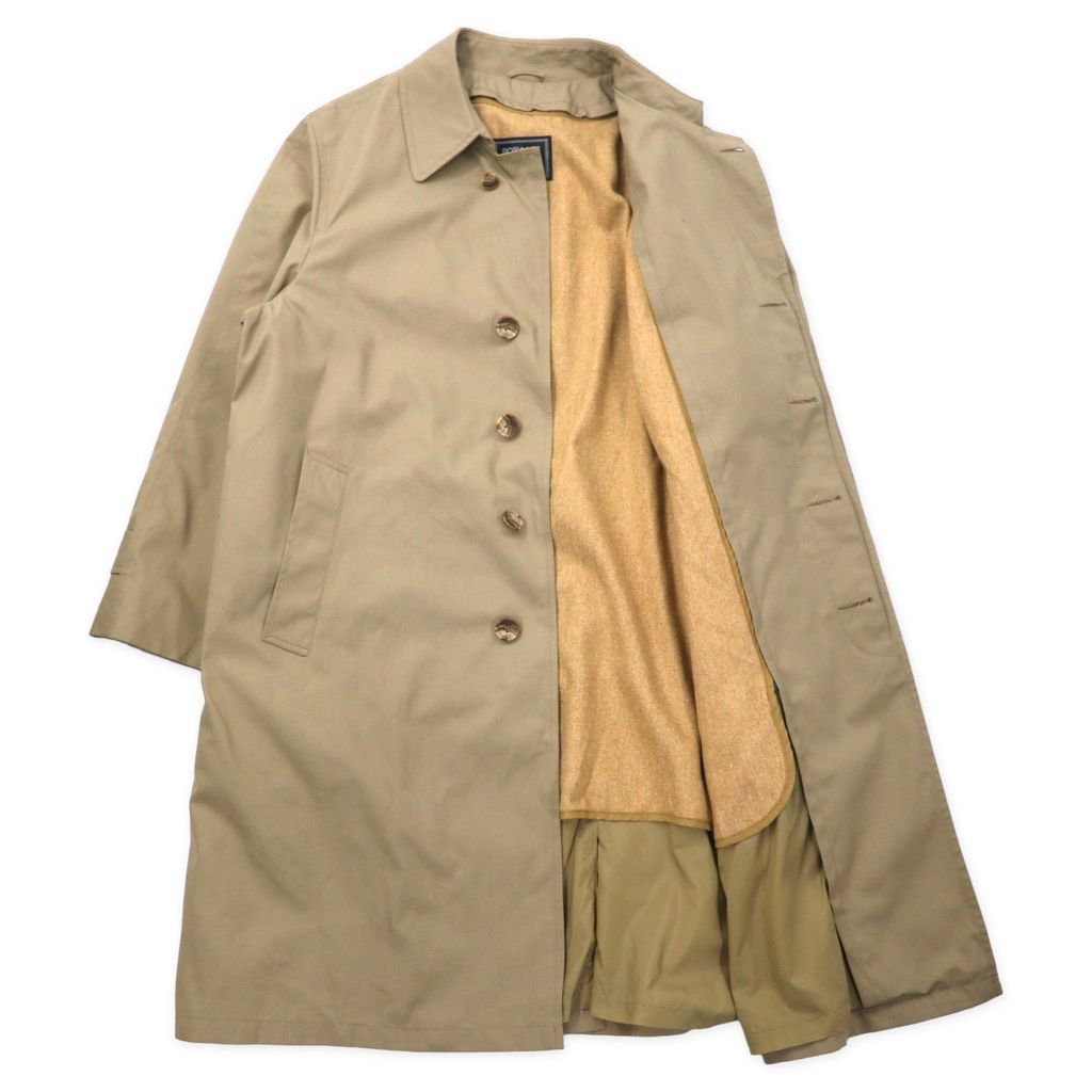 BOTANY 500 USA, anni '80, trench coat, taglia 44, beige, poliestere cotone, fodera in tweed removibile