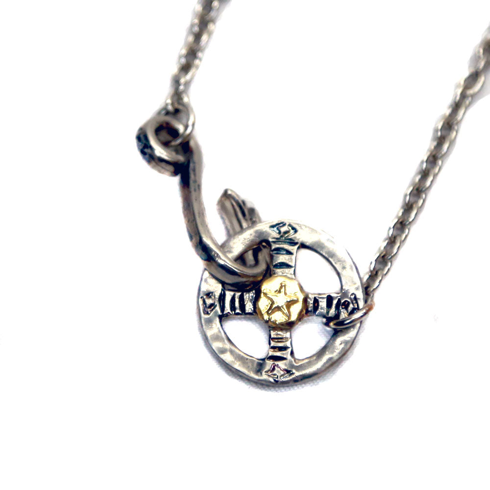 EAGLEHOOK&CIRCLE CHAIN(LONG)/SILVER