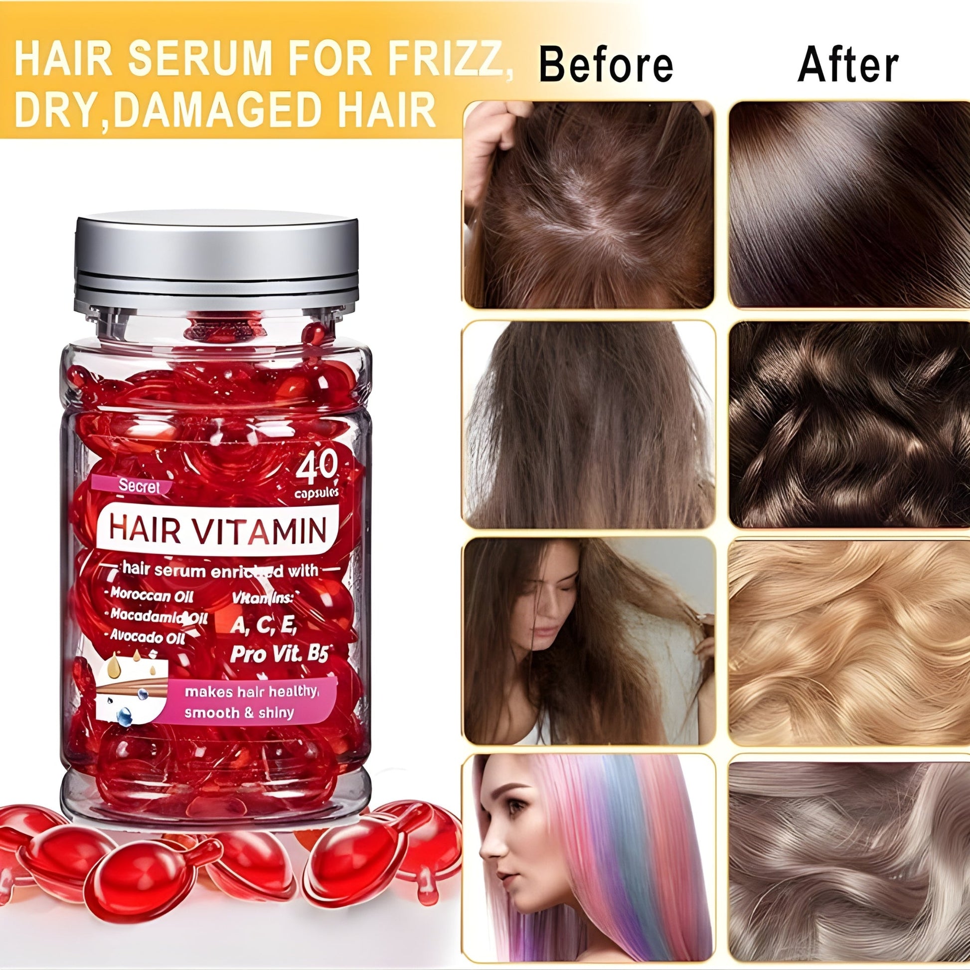 PureGlow Hair Elixir + Vitamin Gummies Set | Inside-Out Hair Care